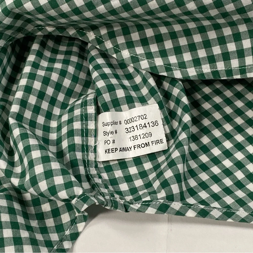 RALPH LAUREN Polo Green Plaid Button Down Long  Sleeve Shirt Boy's Size S(8)